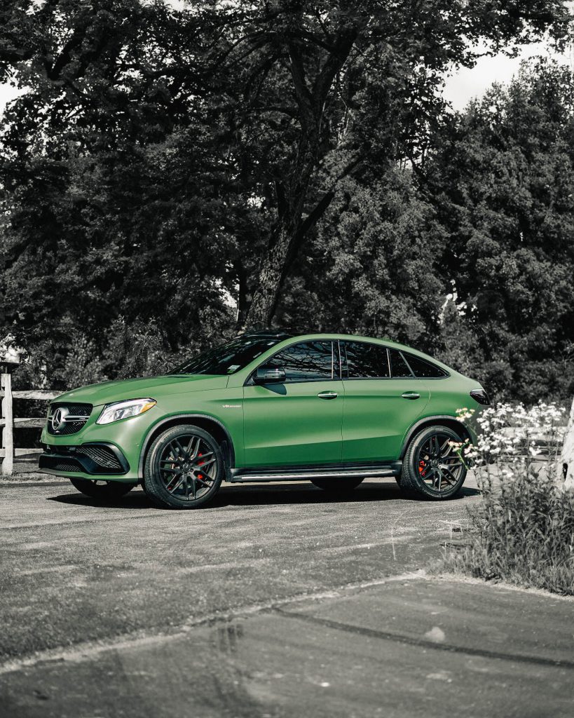 Mercedes foliert mit Commando Green
