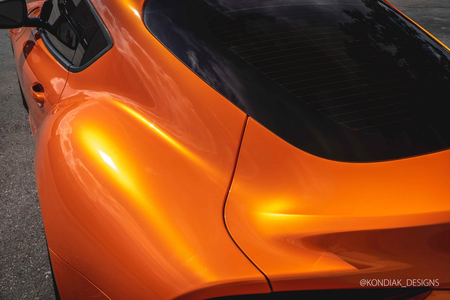 Blaze Orange Platinum Wrapping Film