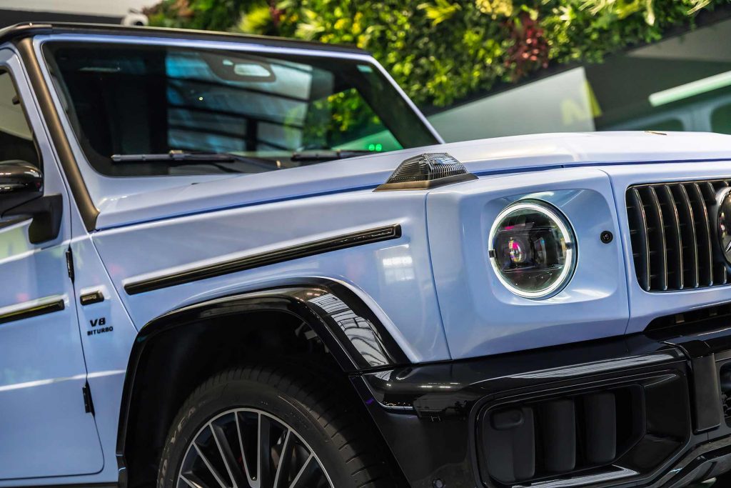 Mercedes foliert mit der Car Wrapping Farbe Arctic Paradise