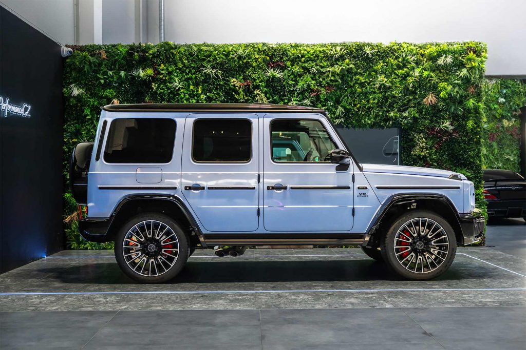 Mercedes foliert mit der Car Wrapping Farbe Arctic Paradise