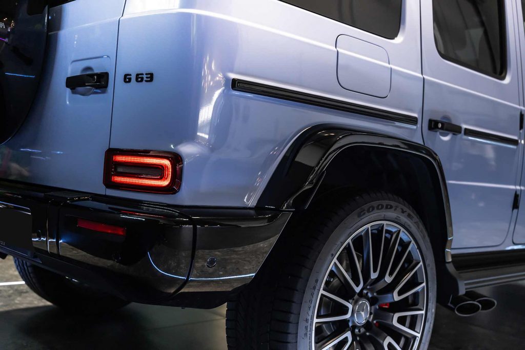 Mercedes foliert mit der Car Wrapping Farbe Arctic Paradise