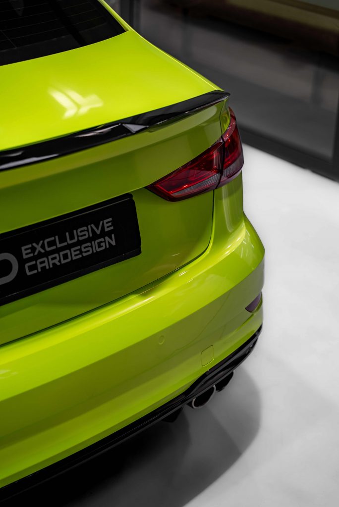 Audi A3 foliert mit Atomic Lime