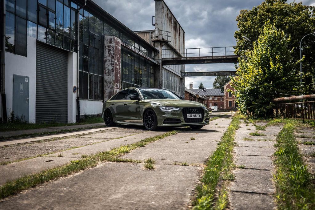 Audi A6 foliert mit Badlands Green