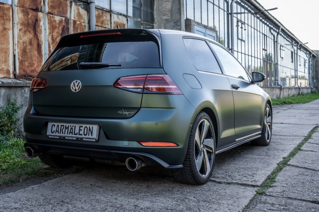 Volkswagen mit Folierung Matt Smaragd