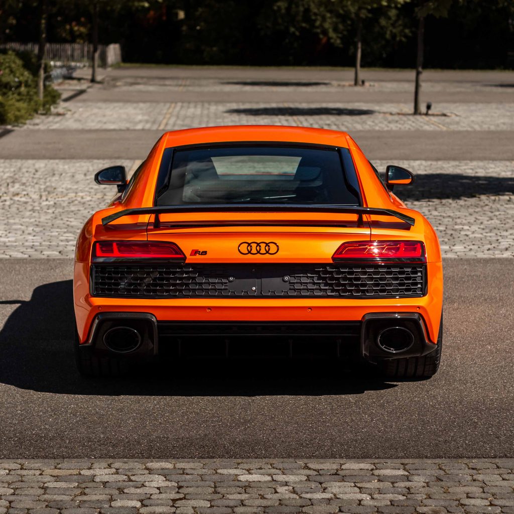 Punisher Orange foliert auf einem Audi
