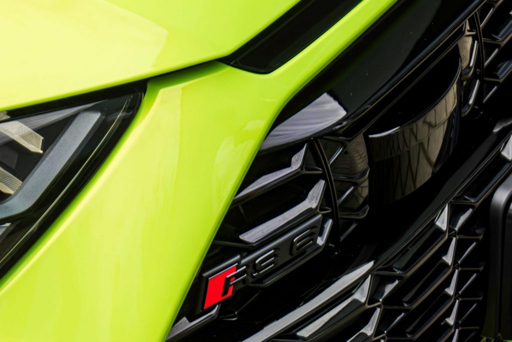 Audi foliert mit der PWF PERFORMANCE Folie Electric Lime