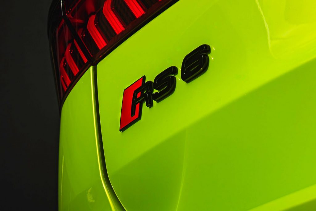 Audi foliert mit der PWF PERFORMANCE Folie Electric Lime