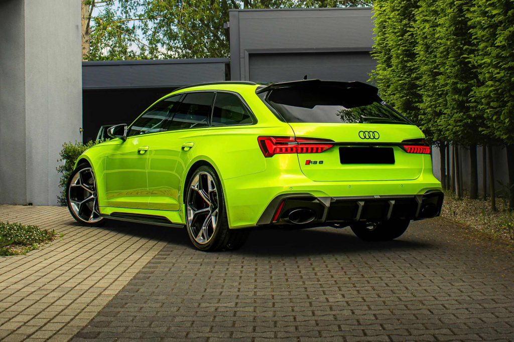 Audi foliert mit der PWF PERFORMANCE Folie Electric Lime