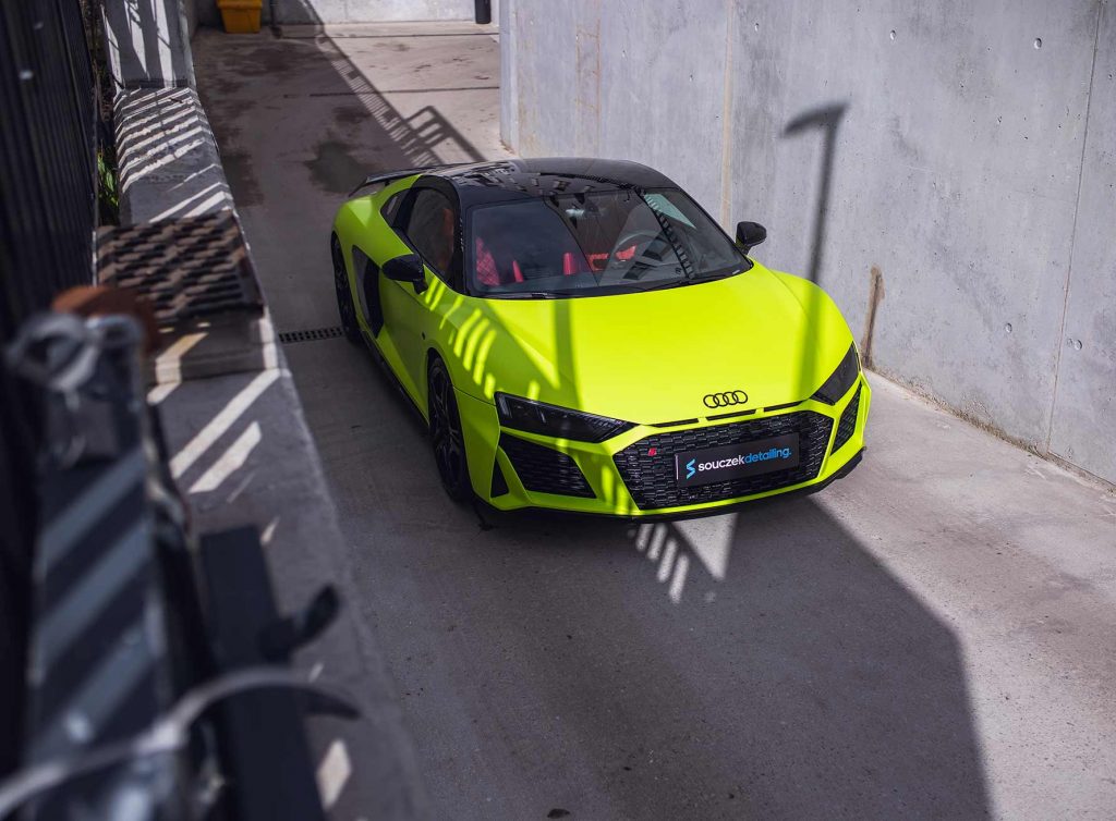 Audi foliert mit Matt Lizard Lime